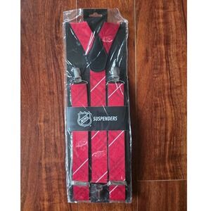 NHL Detroit Red Wings Suspenders Mens Red Oxford Eagles Wings Hockey Fan Gear